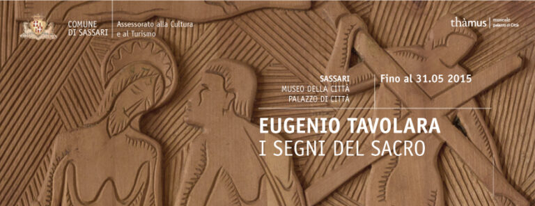 volantino mostra Eugenio Tavolara "I segni del Sacro"