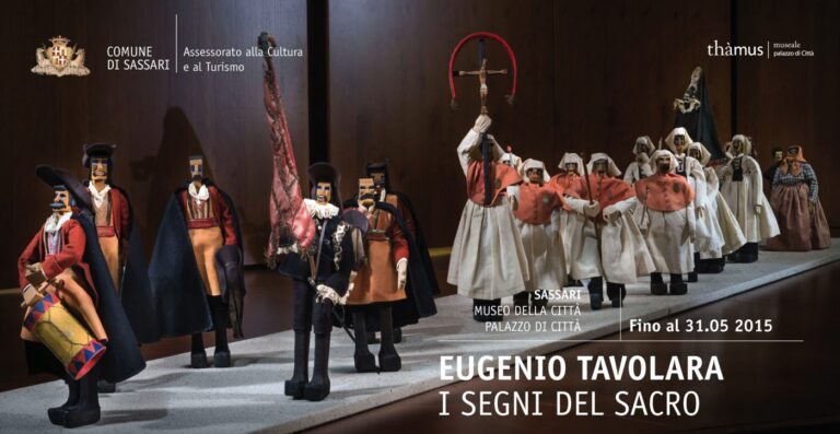 volantino mostra Eugenio Tavolara, I segni del Sacro